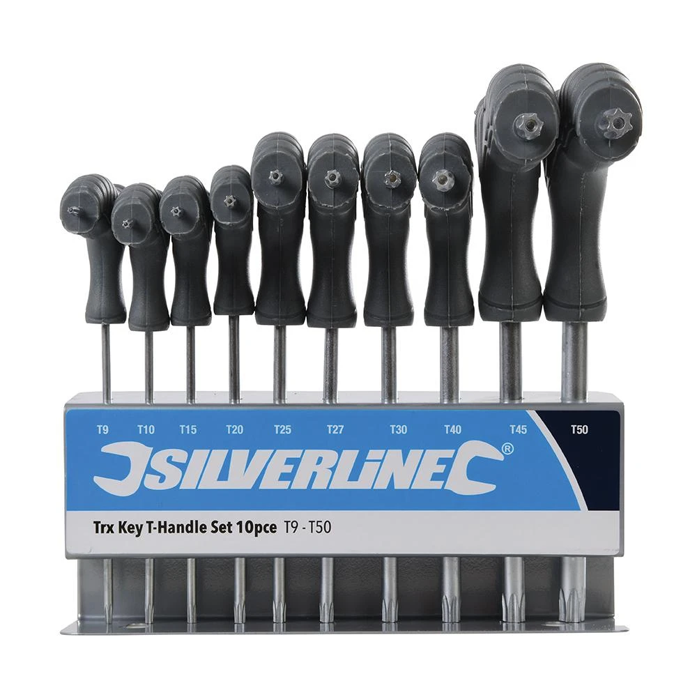 Silverline Jeu De 10 Clés Torx à Poignée En T – Image 2