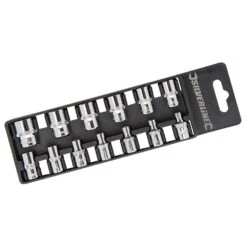 Silverline Jeu De 13 Douilles De 4 à 14 Mm. Carré Entrainement 1/4"
