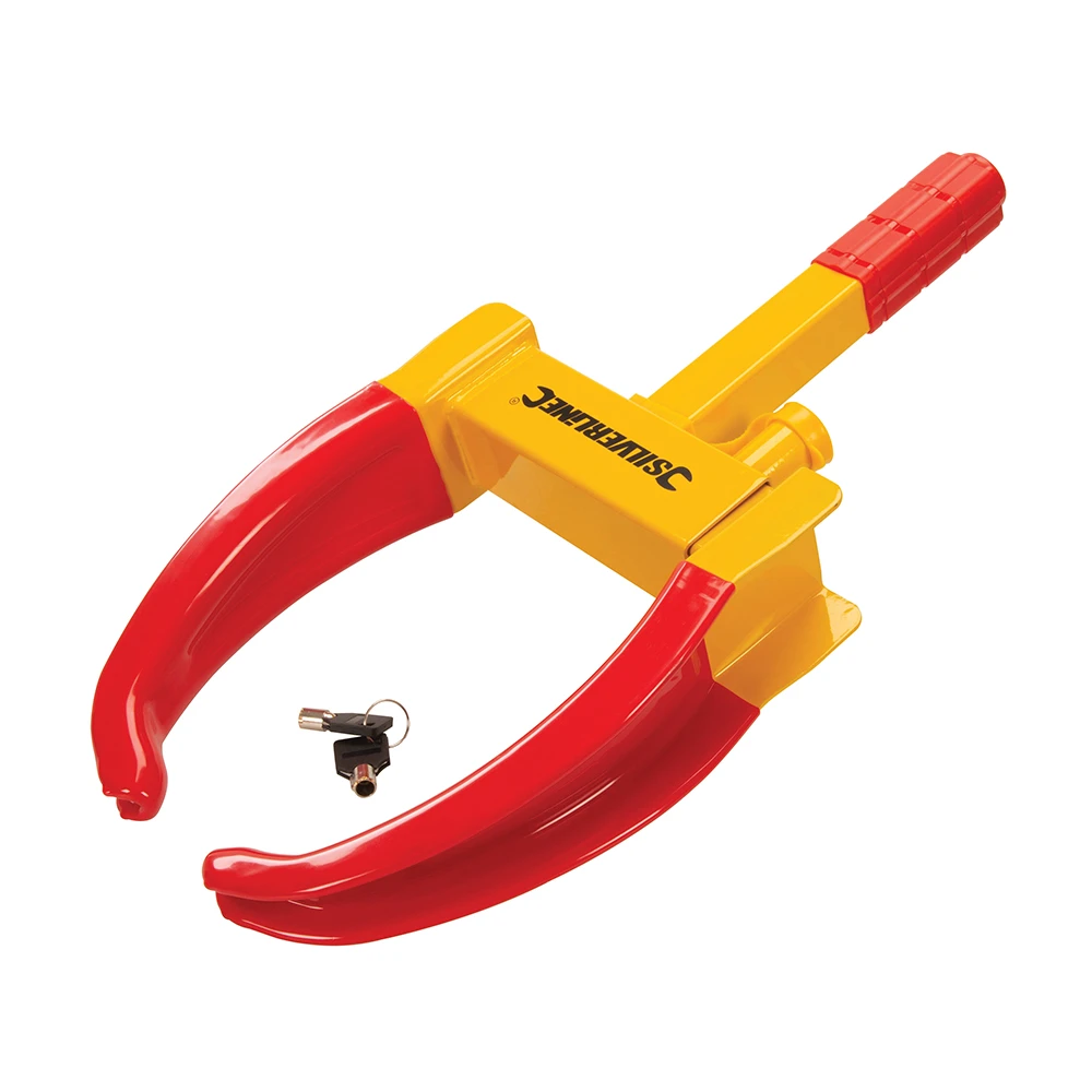 Silverline Antivol Pour Roue, Sabot De Roue Antivol Ajustable Avec 2 Clés – Image 5