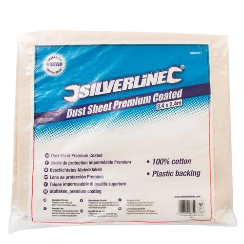 Silverline Bâche De Protection Imperméable Premium Pour Bricolage Et Peinture – Image 2