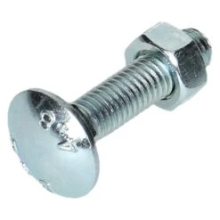 Boulon TRCC Tête Ronde Collet Carré M10 X 40 Mm - 100 Pièces