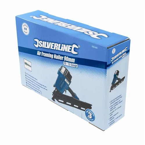 Silverline Cloueuse à Charpente Cloueur Pneumatique 90 Mm – Image 4