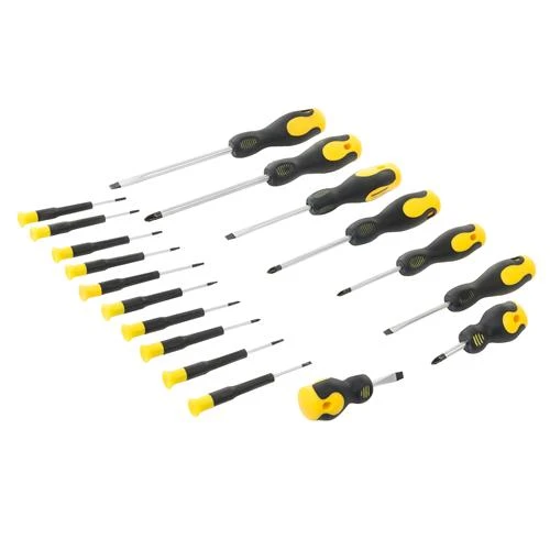 Silverline Ensemble De 18 Tournevis à Manche Caoutchouté Avec Support – Image 3
