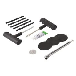 Silverline Kit De Réparation Pour Pneus Auto Tubeless Avec 30 Mèches
