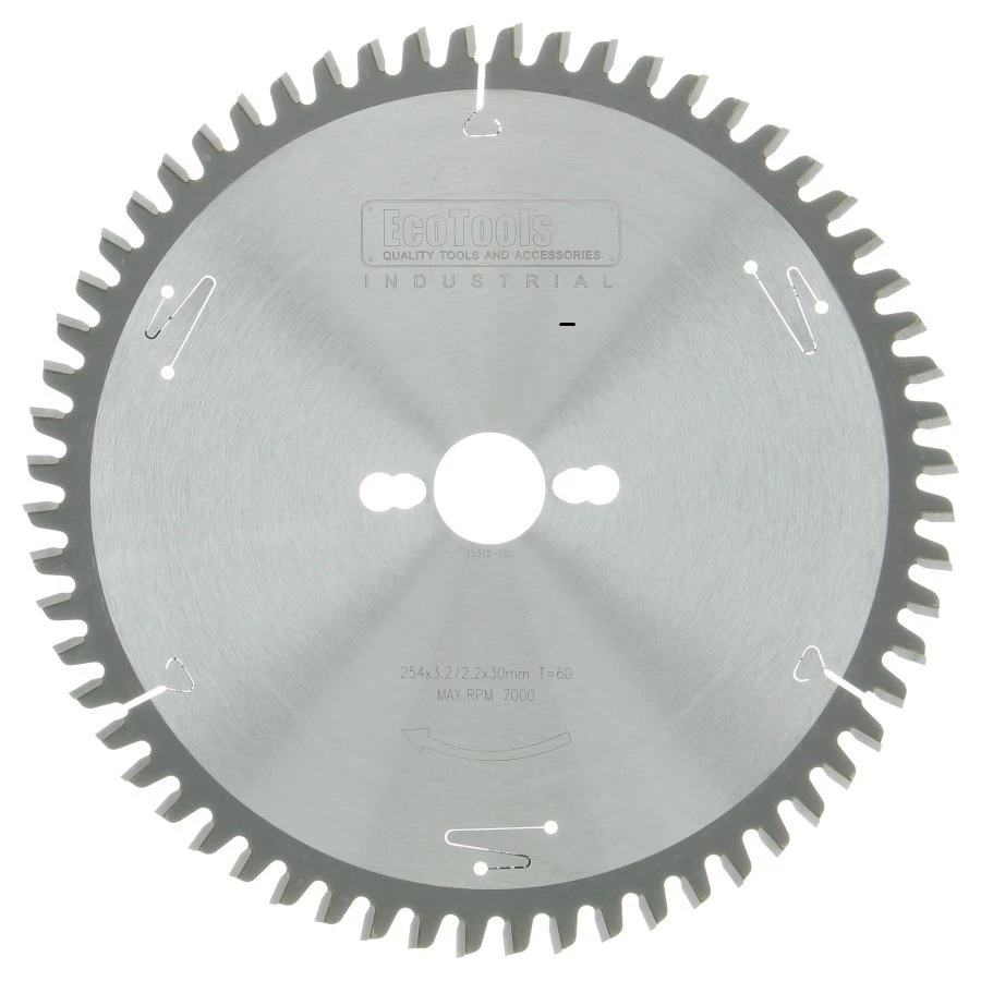 Lame De Scie à Onglet 254 X 30 Mm 60 Dents - Qualité Industrielle