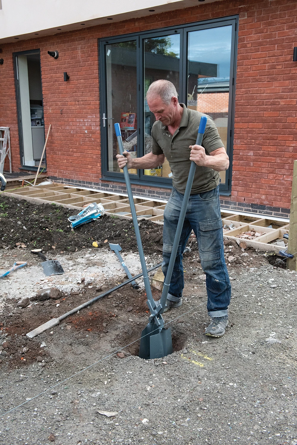 Silverline Pelle Professionnelle Pour Trous De Poteaux – Image 3