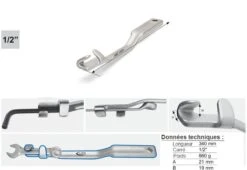 Rallonge Universelle Pour Clé à Fourche, Clé à Oeil, Clé Allen BTR - Capacité 21 Mm HW-45995