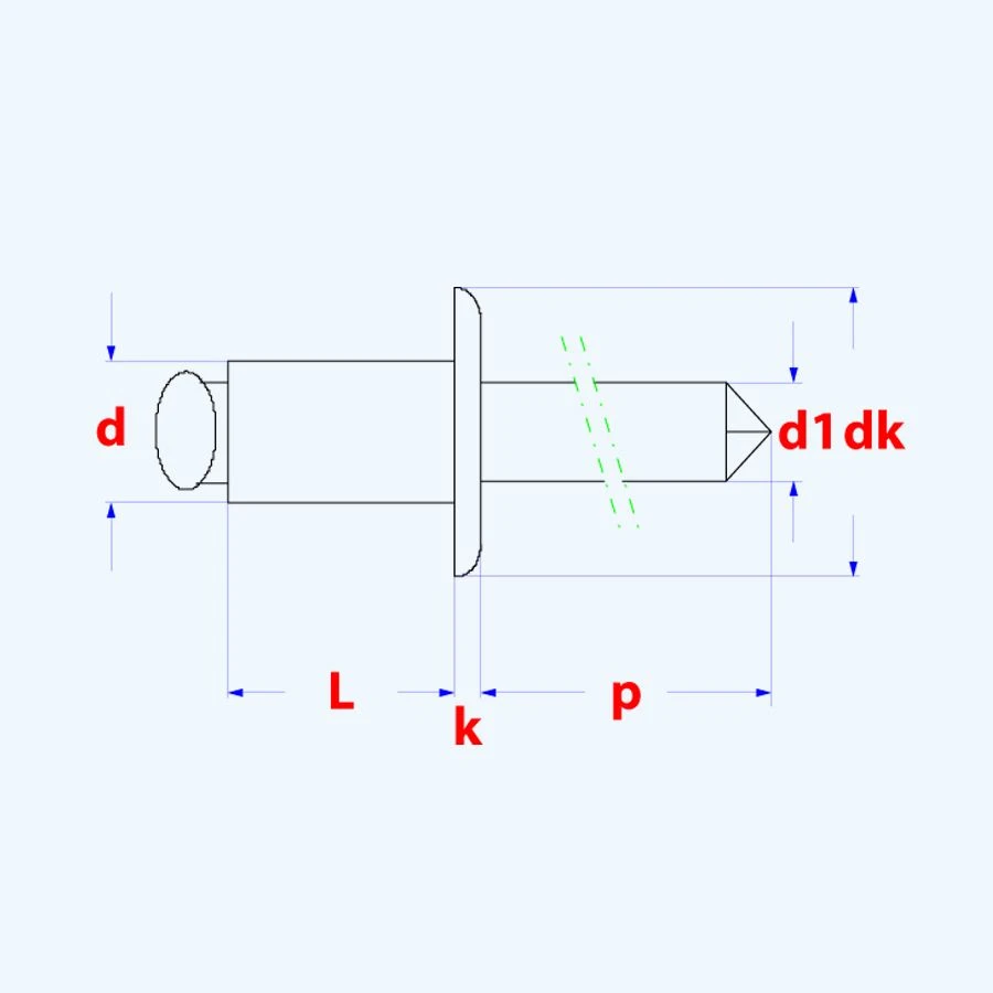 Rivet Aveugle Pop Standard Aluminium 5 X 14 Mm - 500 Pièces – Image 2