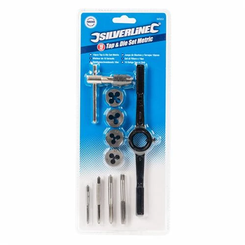 Silverline Ensemble De 10 Tarauds Et Filières Métriques – Image 2