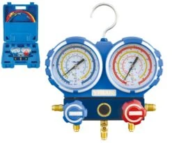 Coffret Complet Manifold 2 Voies Complet "Value" R22 R134a R404A R407C