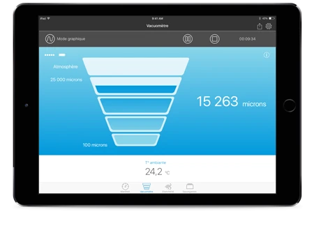 Manifold Numérique Sans-fil Bleutooth Avec Sondes De Température Sauermann Si-RV3 – Image 3