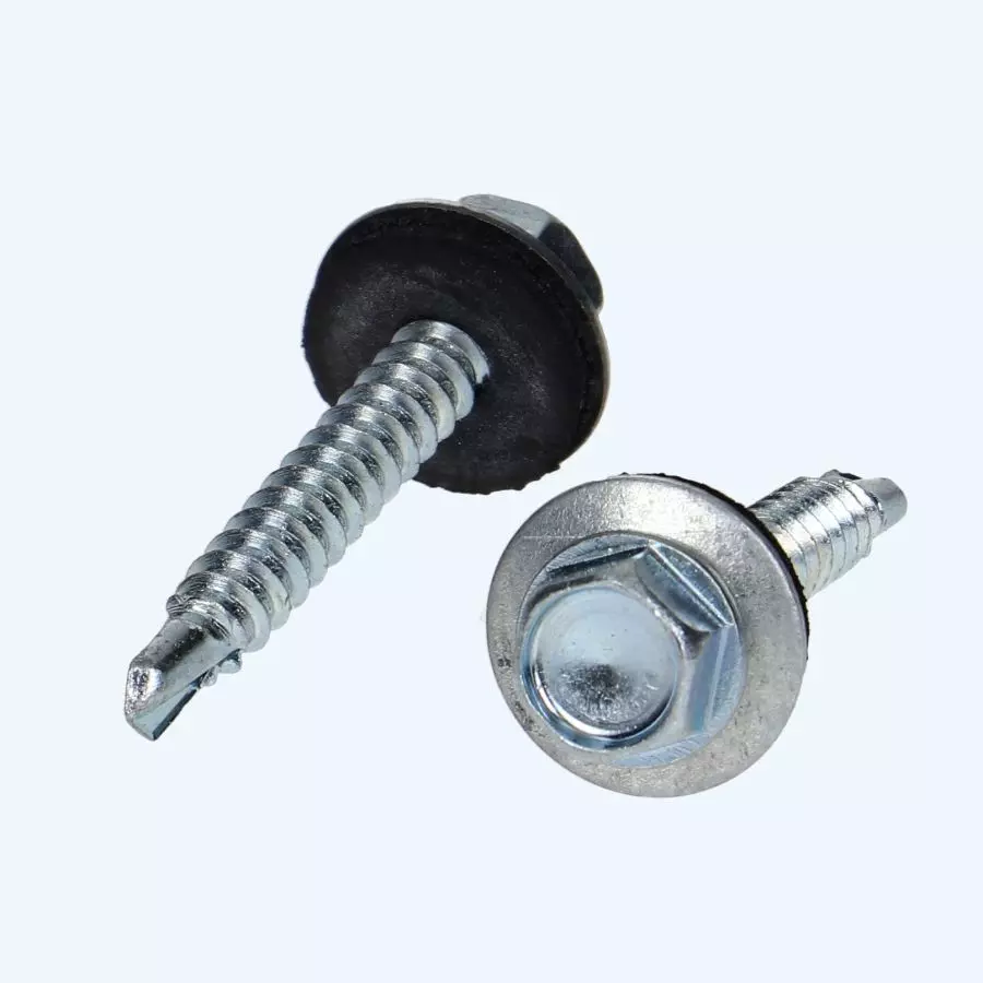 Vis Autoperceuse Avec Rondelle D'étanchéité Pour Couverture Et Bardage 4.8 X 25 Mm