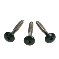 Vis Pour Bardage HPL Composite En Inox à Tête Colorée Vert Sapin RAL 6009