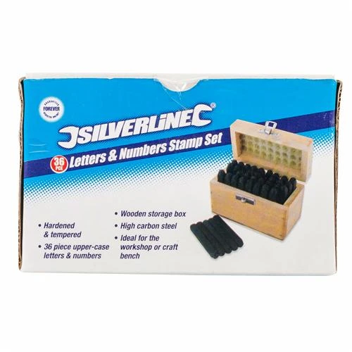 Silverline Jeu De Frappe Poinçons Chiffres Et Lettres à Frapper 5 Mm – Image 4