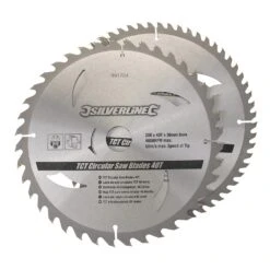Silverline 2 Lames De Scie Circulaire 250 X 30 Mm - 40 Et 60 Dents