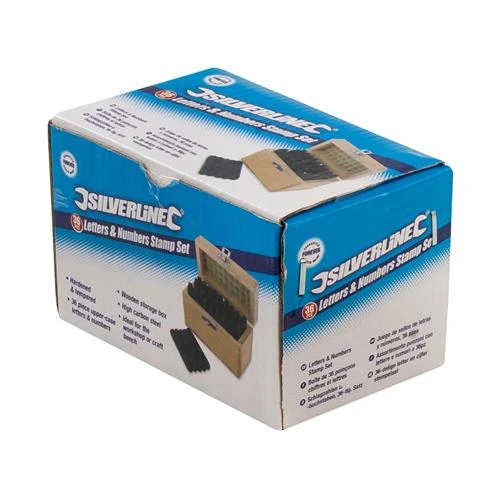 Silverline Jeu De Frappe Poinçons Chiffres Et Lettres à Frapper 5 Mm – Image 3